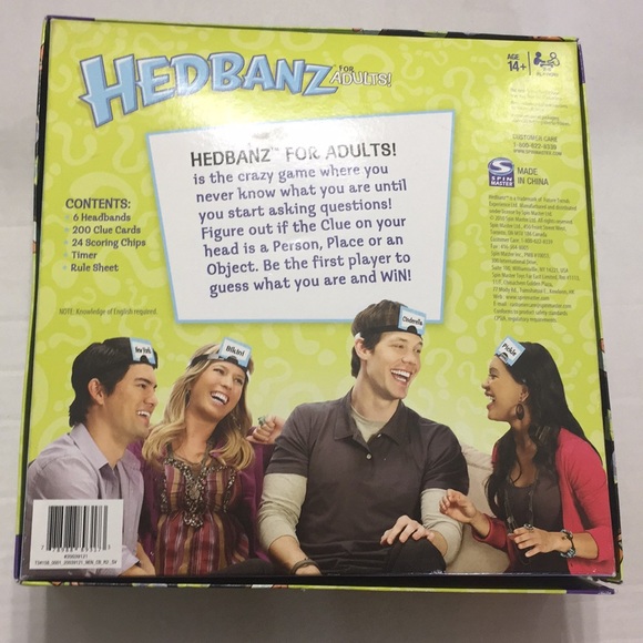 Hedbanz Other Hedbanz Board Game For Adults 4 Poshmark